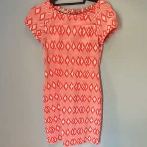 YOANA BARASCHI ORANGE PATTERNED DRESS